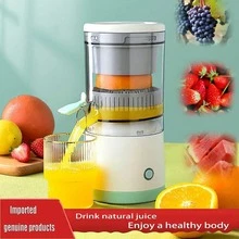 Portable Electric Citrus Juicer, Efficient Separation Of Pulp And Juice, Suitable For Oranges, Lemons, Watermelons, Grapes And Other Fruits, Rechargeable Multi-Function Juicer For Home, School, Dorm, Kitchen, Restaurant - Essential Kitchen Tool - White - View 13