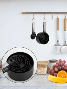 8pcs Measuring Cups & Spoons Set, Stackable Cups And Spoons, Nesting Measure Cups With Stainless Steel Handle, Kitchen Gadgets For Cooking & Baking - Multicolor - View 7