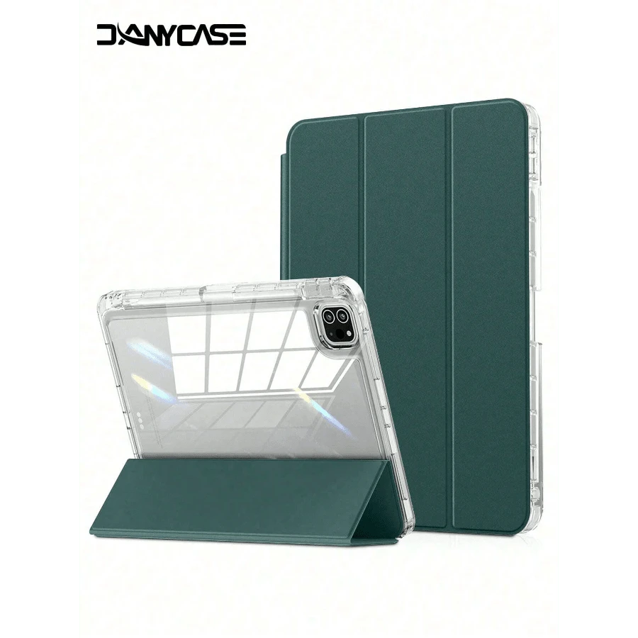 DANYCASE Case Compatible With IPad Pro M4/IPad Pro 6th/IPad Pro 5th/IPad Pro 4th/IPad Pro 3rd/IPad Pro 2nd/IPad 11th/IPad 10th/IPad 9th/IPad 8th/IPad 7th/IPad Air 7th/IPad Air 6th/IPad Air 5th/IPad Air 4th/IPad Air 3rd With - 墨綠色 - 查看 1