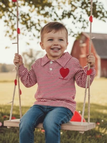 Newborn Baby Sweatshirts - Red - View 6