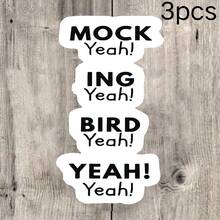 搞笑电影台词贴纸，90年代复古怀旧贴纸，幽默汽车贴纸，节日礼物 - 彩色 - 查看 9