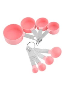 8pcs Measuring Cups & Spoons Set, Stackable Cups And Spoons, Nesting Measure Cups With Stainless Steel Handle, Kitchen Gadgets For Cooking & Baking - Multicolor - View 17