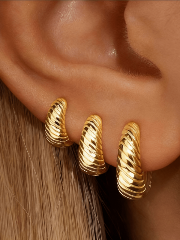 2 buc Cercei rotunzi la modă, vintage și minimalisti, stratificați, pentru femei, purtare zilnică, parte, festivaluri, sărbători, bijuterii, cadou de Anul Nou