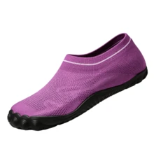 Women's Barefoot Water Socks, Quick Dry Aqua Shoes: Anti-Slip Rock Protection, Suitable For Hiking, Kayaking And Beach - Red Violet - View 2