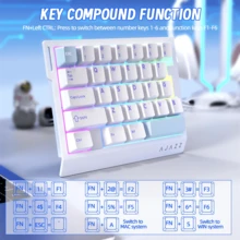 AJAZZ AK029 HE 8K Wired Mechanical Gaming Keyboard - Brand New Gaming Hall Effect Switches, 0.01ms Ultra-Fast Response, Zero Latency, 29-Key Single-Handed, Official Configuration Includes Ribbon Cable, Latency As Low As 0.125ms, 8KHz Report Rate, 128K Full Key Scan Rate Gaming Keyboard, Portable Keyboard - AJAZZ Official Authentic Products - View 9