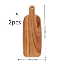 1/2pcs Extra Large Rectangular Wooden Cutting Board, Multipurpose For Cheese/Meat/Fish/Bread/Fruits & Vegetables - Easy Clean Surface, Butcher Block, Chopping Board, Chef's Board, Great Gift Idea, Kitchen Accessory - Brown - View 15