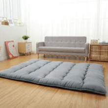 Yiwa 5-Layer Futon Mattress Full Japanese Floor Mattress Foldable Tatami For Sleeping Camping, Grey, 4inch - Kích thước đôi màu xám nhạt - Xem 1