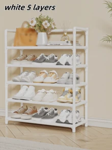 3-7 Tier Shoe Rack With Handrail, High Capacity Sturdy Simple Entrance Multi-Layer Dust-Proof Storage Shoe Cabinet, Home Dorm Shoe Organizers - Multicolor - View 14