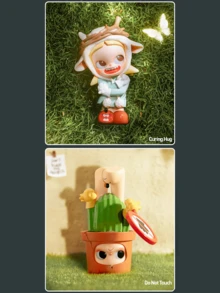 Zsiga "Let It Be" Series Collectible Figure - Puppy Costume Design, Artistic Cartoon Decor, Cute Anime Toy, Suitable For Collectors And Teenagers, Perfect Home/Desktop Display Gift - Multicolor - View 6