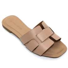 Women's Flat H Summer Colors Comfortable Easy Fit Butter Yellow - khỏa thân - Xem 4