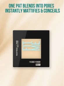 Maybelline New York Fit Me Mate + Polvo Poreless, Perla, 120 Translúcido, 0.3 Oz - Polvo para fijar, retocar y resaltar en 3 en 1, 25 micro-polvo fino, difumina los poros para un aspecto mate y sin poros, ligero, sin apelmazamiento, sin ceniza, cobertura construible - Base de maquillaje en polvo Maybelline FITME 120 - Ver 6