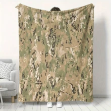 Camouflage Pattern Blanket, Soft Lightweight Throw Blanket, Air-Conditioned Room Blanket, Warm Nap Blanket For Home Office Travel Camping Same Day Cooling Print Flannel Flower Soft Comfortable Warm Napping Throw Dino Blanket,Men Gift,Boyfriend Gift Christmas,Blanket Gifts - Multicolor - View 39