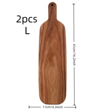 1/2pcs Extra Large Rectangular Wooden Cutting Board, Multipurpose For Cheese/Meat/Fish/Bread/Fruits & Vegetables - Easy Clean Surface, Butcher Block, Chopping Board, Chef's Board, Great Gift Idea, Kitchen Accessory - Brown - View 16