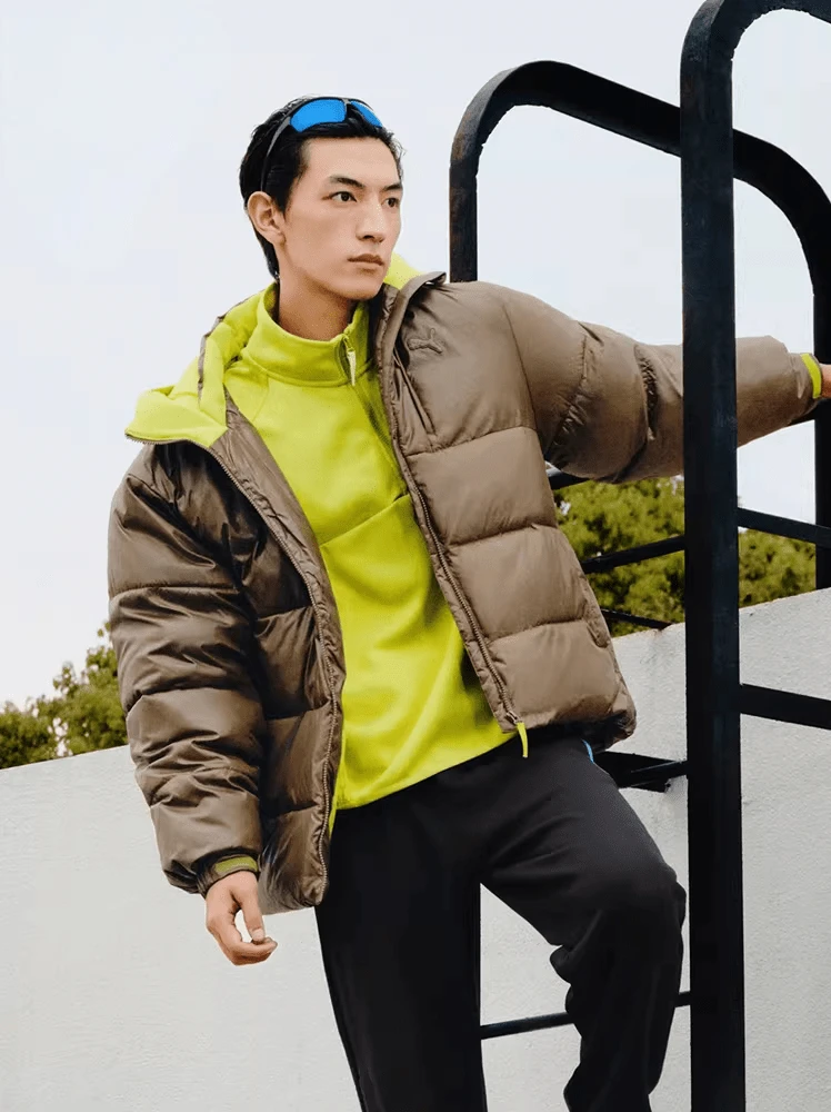 PUMA OUTDOORIST Men's Hooded Warm, Windproof, And Water-Repellent Cotton Jacket 635730-69