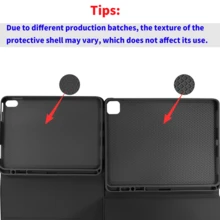 【无线键盘保护套】无线蓝牙键盘保护套，兼容 iPad Air 1/Air 2/Air 3/Air 4/Air 5/6、iPad 5/6/7/8/9/10/11 代、iPad Pro 11 英寸（2018/2020/2021/2022）、Galaxy Tab 和 Redmi Pad SE - 柔软 TPU 后盖，磁吸式可拆卸，带笔槽（黑色）