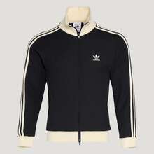 Adidas Adicolor Inspired Vintage Track Jacket For Men & Women - Retro Waffle Knit Slim Fit Sports Top, Lightweight Athletic Running Jacket With Zip Up Front & Contrast Stripes, 80s 90s Y2K Retro Sports Fashion Outerwear, Breathable Cropped Track Top For Gym Jogging Tennis, Casual Streetwear Jacket With Ribbed Cuffs & Collar, Classic Adidas Style Tracksuit Jacket For Daily Wear, Unisex Vintage Sportswear Windbreaker For Spring Autumn - Xem 2