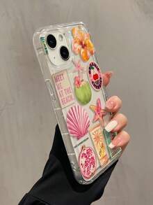 1 chiếc ốp lưng điện thoại TPU chống sốc tối giản hình trái cây bơm hơi, tương thích với Apple 17, 16, 15, 14, 13, 12, 11 Pro Max, Air và các dòng khác, phiên bản quốc tế, không phải phiên bản nội địa. - Nhiều màu - Xem 4