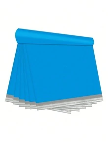 40 piezas de bolsas de envío de plástico opaco de 11*16.53 pulgadas con cinta adhesiva y cinta adhesiva resistente, 20 blancas y 20 azules, adecuadas para empaquetar regalos de vuelta a la escuela/bolsas de envío, embalaje de correo de oficina - 40 unidades - Ver 6