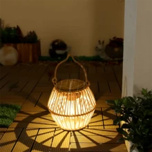 1/2pcs Outdoor Solar Lantern, Hanging Solar Chandelier, Outdoor Garden Metal Chandelier Decorative Lighting, Suitable For Courtyard And Terrace Solar Tree Lights, Can Be Hung For Garden, Terrace, Porch, Tree, Lawn And Path Decoration - Warm Light - View 9