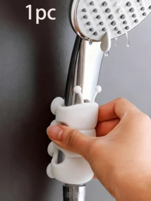 Shower Head Holder, Silicone Material, Suction Cup Design, Wall-Damage Free, Universal Fit No-Drill.Shower Suction Cup Hanging Spray Head Base, Universal, No-Drill, Movable And Fixed Type, For Bathroom Use.