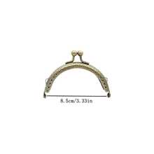 1pc 8.5cm/10.5cm/12.5cm/15cm/20cm Semi-Circle Wallet Frame, Silver - Bronze - View 8