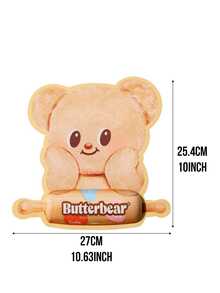 Butter Bear Wrist Rest Mouse Pad (Orange), Kawaii Ice Cream Bear Print, Ergonomic Mouse Pad, Soft Jersey Fabric Wrist Support For Office/Gaming, Non-Slip Desk Mat For Students & Workers, Great For Daily Computer Use & Gift,Kawaii Desk Accessory, Suitable As A Christmas Gift, Lovely Gift For Girlfriend - Orange - View 4