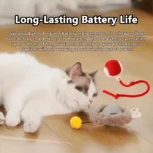 360 Degree Rolling Smart Cat Toy Ball, Self-Moving Rechargeable Motion Toy To Encourage Healthy Activity For Indoor Cats - Multicolor - View 5
