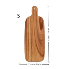 1/2pcs Extra Large Rectangular Wooden Cutting Board, Multipurpose For Cheese/Meat/Fish/Bread/Fruits & Vegetables - Easy Clean Surface, Butcher Block, Chopping Board, Chef's Board, Great Gift Idea, Kitchen Accessory - Brown - View 13