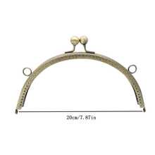 1pc 8.5cm/10.5cm/12.5cm/15cm/20cm Semi-Circle Wallet Frame, Silver - Bronze - View 11