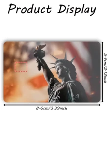 1张自由女神像信用卡装饰贴纸，创意个性化超薄PVC防指纹信用卡保护套，防刮花，男女通用，适用于小型芯片卡、银行卡、信用卡、交通卡、学生证及其他DIY装饰