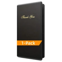 1/2/3/4/5 Pcs Professional 10 Inch Guest Check Presenter With Gold "Thank You" Text, Ideal For Restaurants And Cafes
