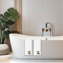 2/4 件套，洗碗巾，高地奶牛印花图案，超强吸水超细纤维现代毛巾，烹饪烘焙茶巾，洗碗布，清洁抹布，手巾，茶巾，超柔软高吸水性，厨房装饰，送给邻居的礼物，送给妈妈的礼物，生日礼物，送给朋友的乔迁礼物，厨房必备品，日常用品 - 彩色 - 查看 2