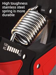 1pc R-Shape Adjustable Hand Gripper, 100kg Capacity, Strength Enhancing Version, Gym, Deporte, Gimnasio, Ejercicio En Casa