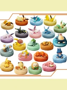 تماثيل بوكيمون ثلاثية الأبعاد جذابة، أرقام عمل وحوش الجيب في صندوق أعمى، بيكاتشو على الأريكة، إيفي نقود، سيلفيون نائم، تشارمندر، اكسسوارات ديكور المكتب، هدايا جمع ذات - متعدد الألوان - مشاهدة 2