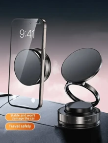 360° Magnetic Phone Holder, Magnetic Car Phone Mount, Hands-Free Suction Cup Phone Stand, Suitable For Car/Gym/Mirror/Shower, Compatible With IPhone 16 Pro Max/Android Phones, Note: Only Suitable For Smooth Surfaces