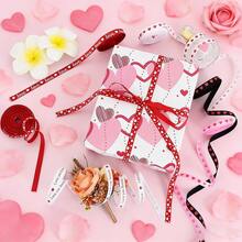 Ruy băng hình trái tim màu đỏ, rộng 1cm, dài 5 thước Anh, dùng làm quà tặng ngày Valentine, trang trí ngày Valentine, nơ đỏ trang trí, dùng để gói quà, ngày Valentine, đồ thủ công, hoa tươi, sinh nhật, bao bì sản phẩm kinh doanh, tiệc tùng, đám cưới, trang trí nhà cửa lãng mạn. - Nhiều màu - Xem 5