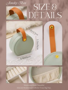 Joyero personalizado, bolsa de almacenamiento de joyas con nombre personalizado, recuerdo, regalo de vacaciones, regalo de cumpleaños, regalo para fiestas y festivales - W-286 Joyero - Ver 6