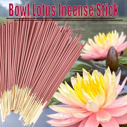 8.66-Inch Lotus Incense Sticks, New Creative Fragrance Bamboo Incense, Worth Trying. Lasts Approximately 35 Minutes, Suitable For Home Decor, Releasing Fragrance, Meditation/Yoga, Home Office, Adding Artistic And Peaceful Ambiance.