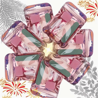 Mini Nail File & Exfoliating Stick Kit With Nail Clippers, Brushes, Scalers & Polishers - Complete Manicure/Pedicure Set Suitable For, Travel, Salon - Multi-Purpose Foot & Nail Care Tools