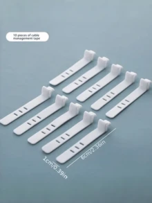 Brodark Covered Charging Cable Organizer Box, Charger Storage Box With Compartments, Cable Management Box With Tie Wraps - Multicolor - View 8