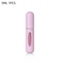 5毫升旅行香水喷雾器 - 便携式可填充钥匙扣喷雾瓶，带蝴蝶吊坠包饰，防漏迷你瓶，适用于行李配件和旅行洗漱用品，女士钱包必备 - 彩色 - 查看 11