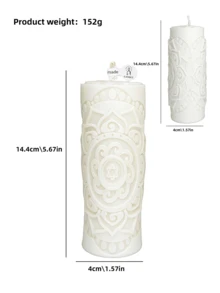 Lumânare în relief cu stele și lună, ediție limitată, stil islamic, decorare de festival, ornament de atmosferă, Ramadan Kareem