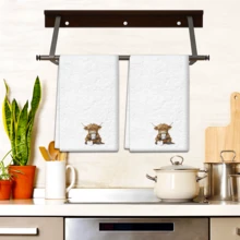 2/4 件套，洗碗巾，高地奶牛印花图案，超强吸水超细纤维现代毛巾，烹饪烘焙茶巾，洗碗布，清洁抹布，手巾，茶巾，超柔软高吸水性，厨房装饰，送给邻居的礼物，送给妈妈的礼物，生日礼物，送给朋友的乔迁礼物，厨房必备品，日常用品 - 彩色 - 查看 4