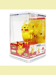 pokemon 3D可爱手办盲盒，口袋妖怪收藏桌面摆件，多功能创意小礼物，热门玩具，惊喜礼物 - 彩色 - 查看 4