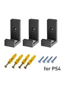 DATA FROG 壁挂式支架，适用于 PlayStation 4 通用控制器支架收纳架，带螺丝，适用于 PS 4 Pro/PS 4 Slim 配件 - 款式 - 查看 9