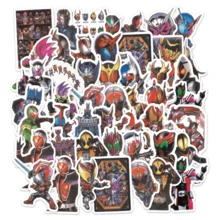 52张假面骑士主题贴纸，高品质贴纸，可用于剪贴簿、日记本、笔记本电脑、保险杠、滑板、水瓶、电脑、手机等，为您的生活增添许多乐趣，是送给成年人的完美礼物。 - 彩色 - 查看 2