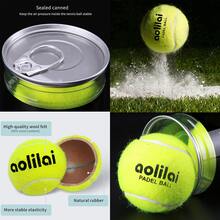 3pcs/Can Wool Felt Cricket Balls, High Elasticity, Training & Match Use Flat Tennis Balls, Sealed Can Packaging, Suitable For Beach, Yard, Living Room, Gym, Competition Venues