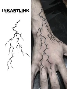 INKARTLINK Hình xăm gai sét, Công nghệ xăm hình đột phá, Xăm bán vĩnh viễn, Xăm chân thực, Xăm cảm động, Xăm tạm thời, Xăm giả, Chống thấm nước, Hình xăm trông giống thật, Hình xăm thiết kế độc đáo, Xăm hình nước ép, Xăm hình thực vật - màu đen - Xem 2