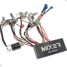 Circuito Para Baixo Pré-amplificador Ativo 5 Potenciômetros Com 2 Baterias 18v E Acessórios - Linha Premium -  Mixer - MX-PRO5 - Preto - Visão 9