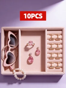 10副/套心形时尚眼镜，糖果色系，男女通用设计，适合婚礼、派对、音乐节、演唱会等场合，也是夏季海滩度假、户外活动和旅行的理想礼物。派对风格的心形镜框，适合音乐节等场合。 - 彩色 - 查看 12